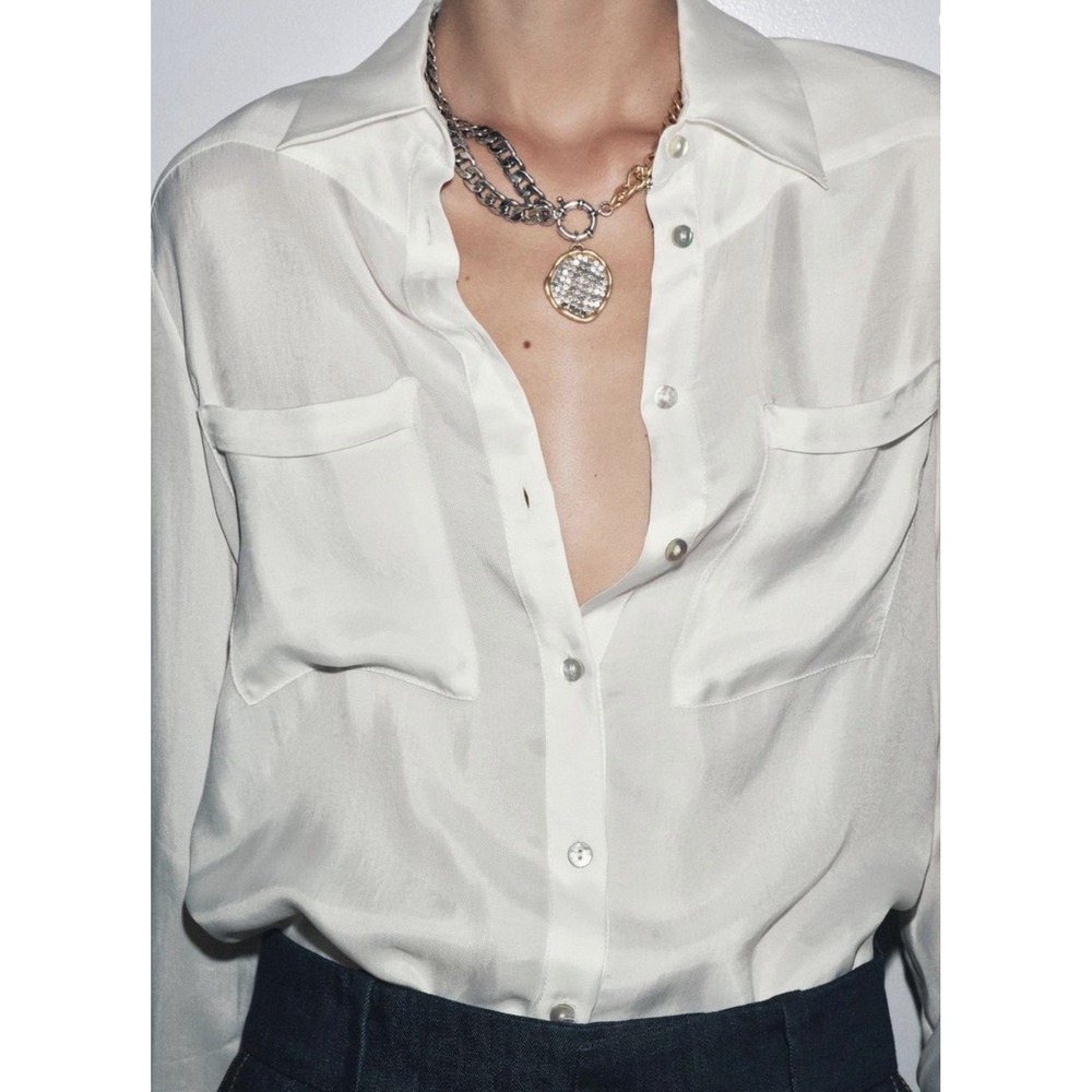 Zara Coin Gold Silver Chain Necklace Mob Wife Chunky Statement Piece Old Money - Picture 2 of 4